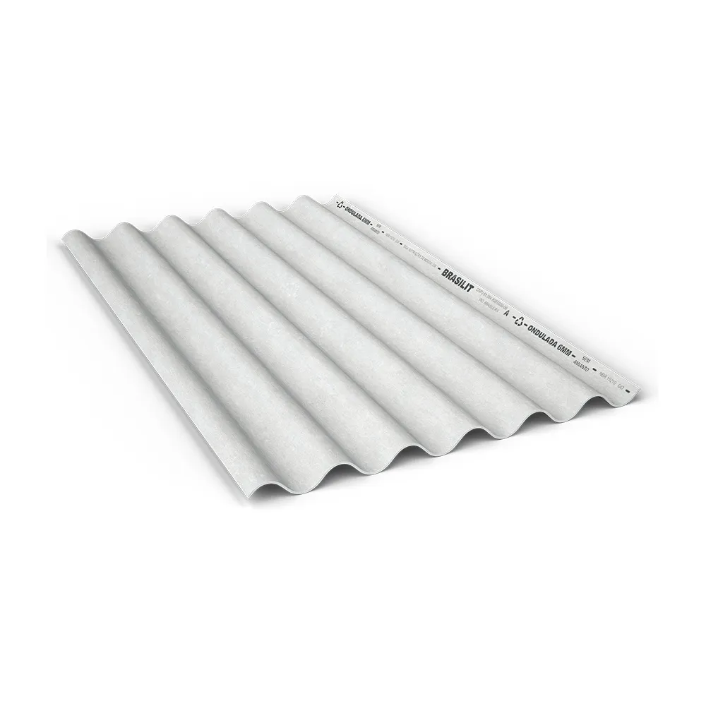 Telha de fibrocimento ondulada 2,44m x 1,10m 5mm