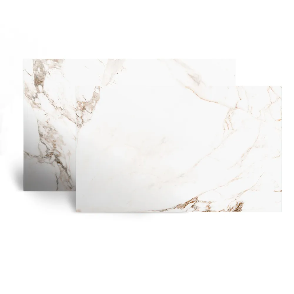 Porcelanato Marmorizado Retificado Polido Capraia Branco Tipo A 62,5X125CM